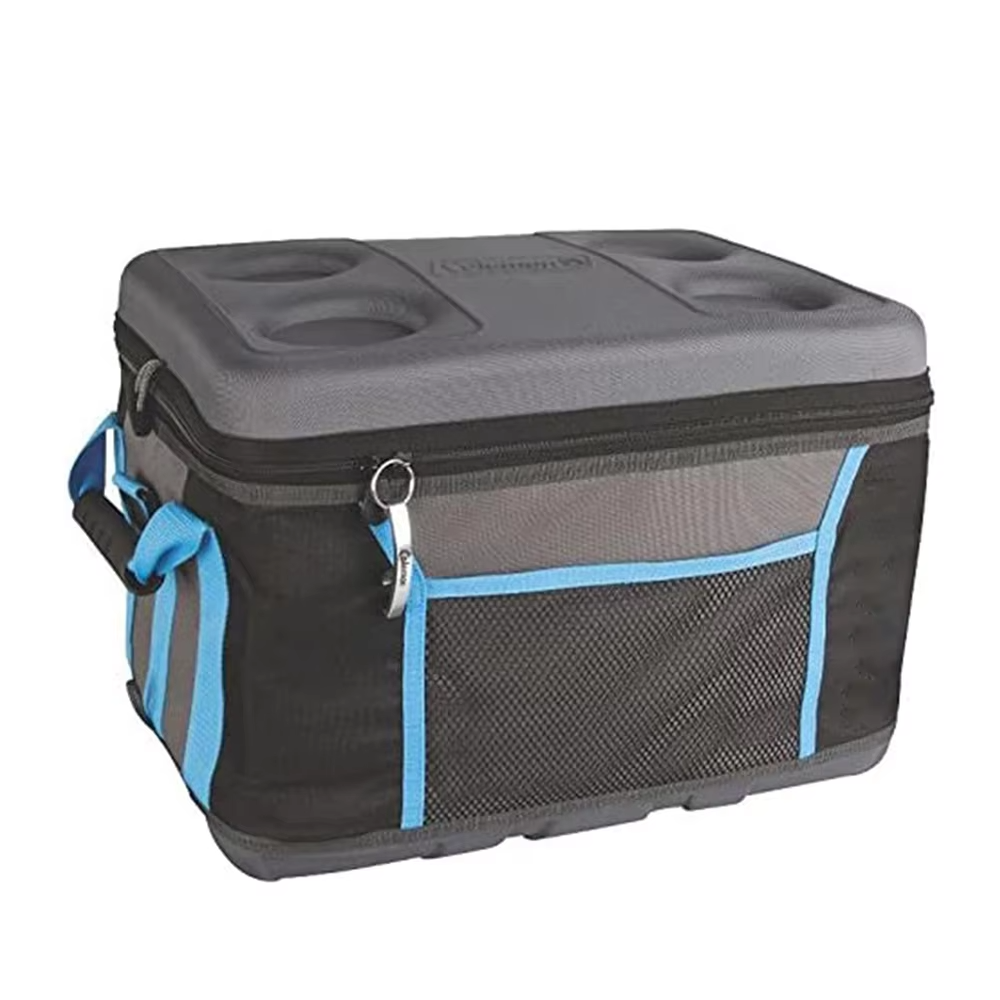 Custom logo Collapsible Soft Insulated Cooler Lunch Bag Foldable Cooler Bag