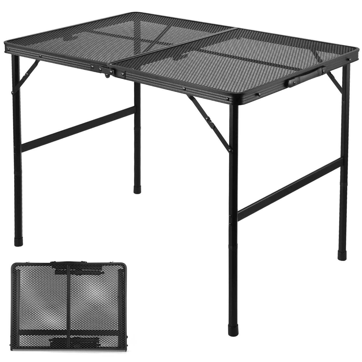 Folding Mesh Table Portable Outdoor Indoor Camping Barbecue