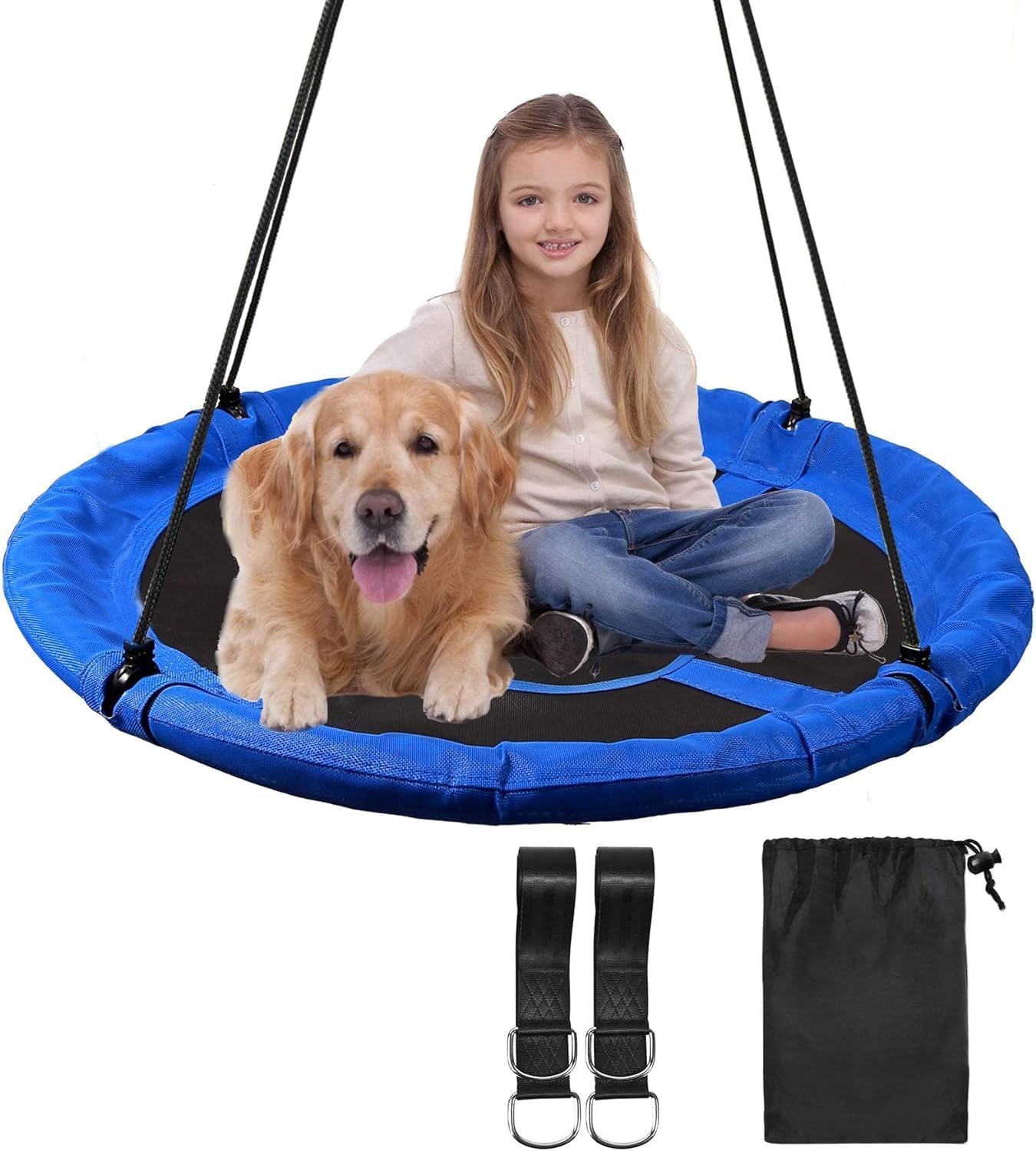 Gymbopro Outdoor Garden Children Round Hanging Chair Patio Kids Swings