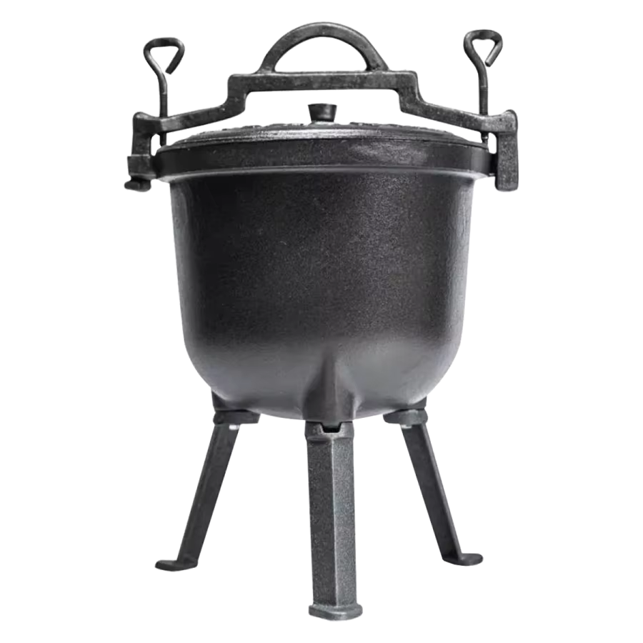 Outdoor Camping Pressure Cooker Cauldron Cooking Cast Iron Pots With Three Legs
