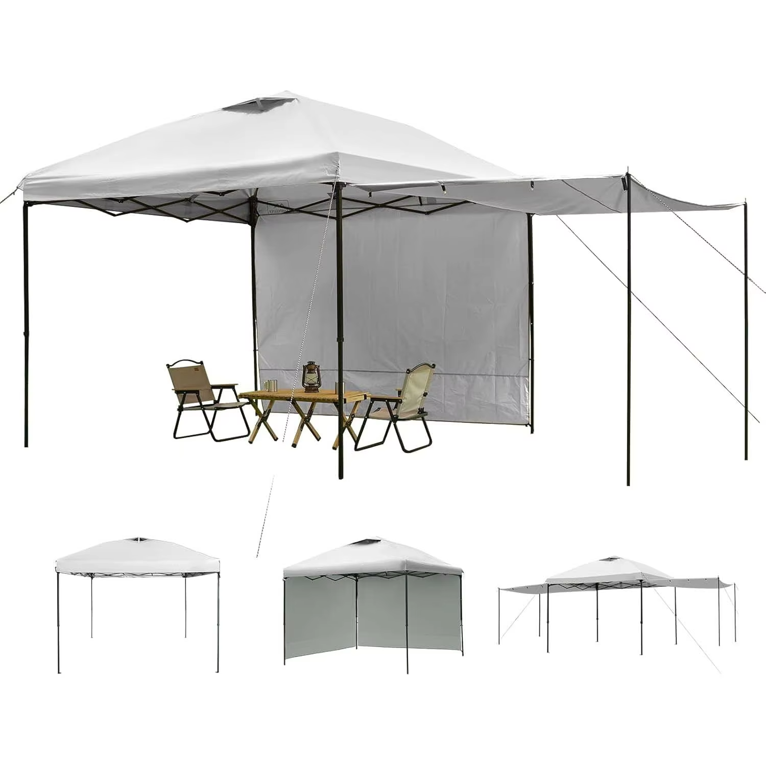 Custom Pagoda Gazebo Pop up Trade Show Folding Event Canopy Tent Outdoor with Two Sides Ceilings
