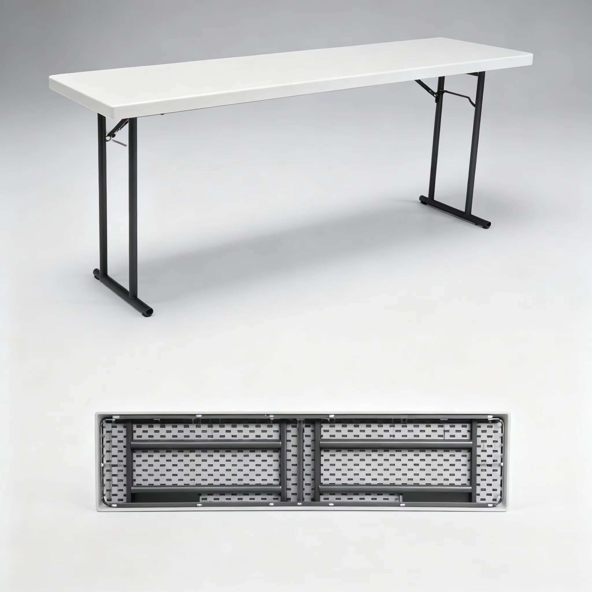 Modern Portable Outdoor 6ft Dining White Hdpe Plastic Folding Table