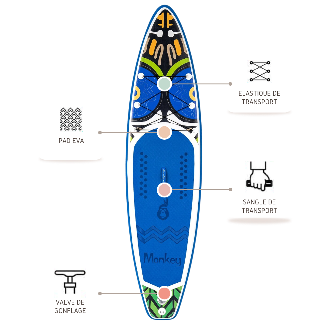 Wholesale Outdoor Folding Camping Surfboard Inflatable Stand up Paddle Board