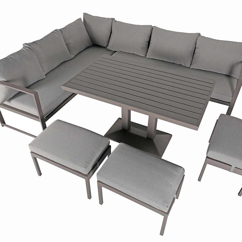 High Density Sponge Metal Aluminum Alloy Waterproof Patio Hotel Garden Outdoor Sofa