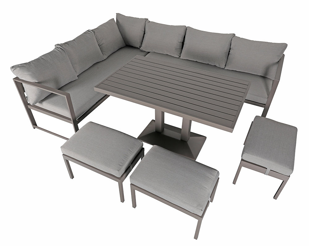 High Density Sponge Metal Aluminum Alloy Waterproof Patio Hotel Garden Outdoor Sofa