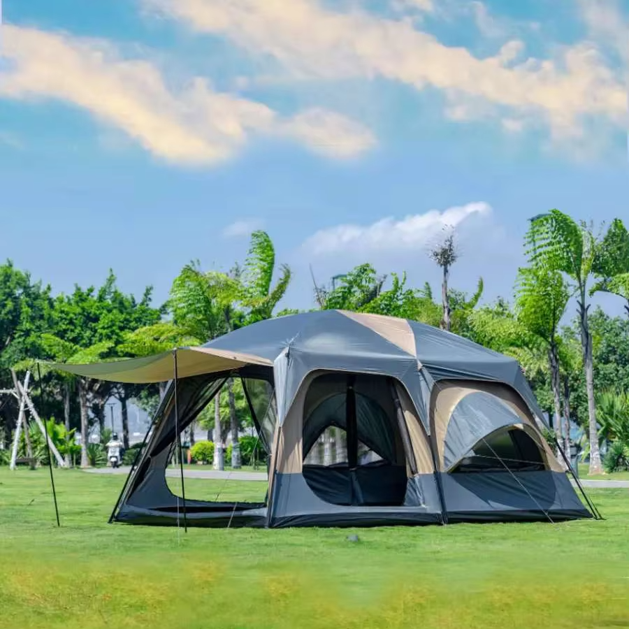 Customized Waterproof Foldable Portable 10 People Outdoor Large Camping Tent