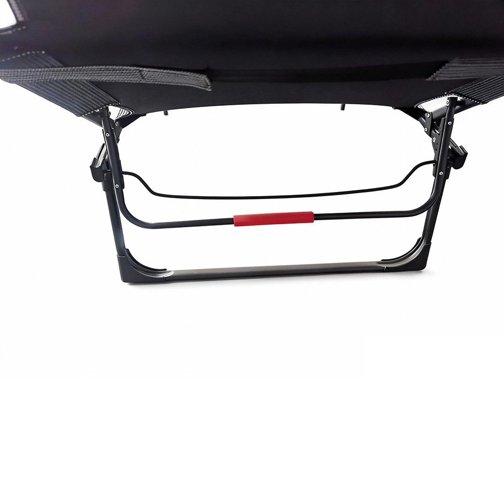 Patio Modern Outdoor Furniture Lightweight Steel Frame Adjustable Folding Beach Chair Lounger Folding Camping Bed