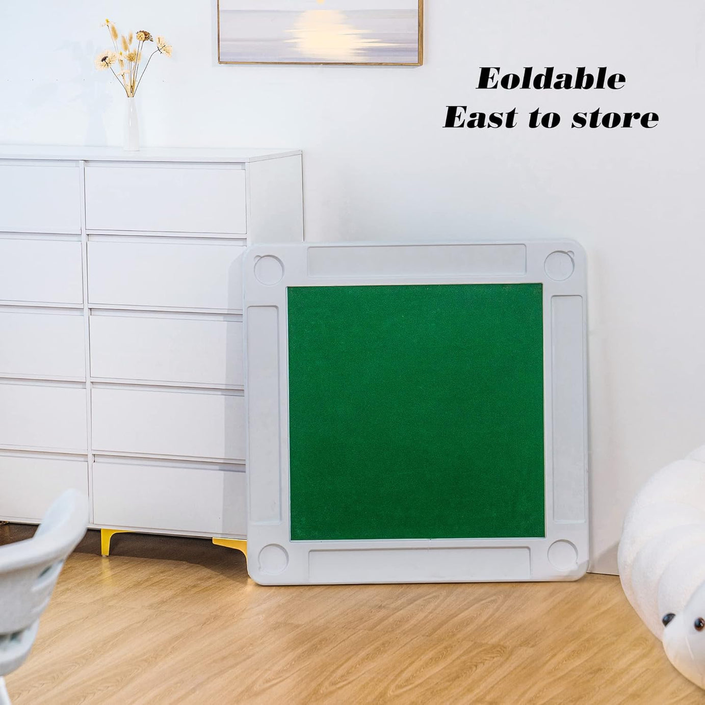 White Folding Plastic Material Square Blow Mold Domino Games Table