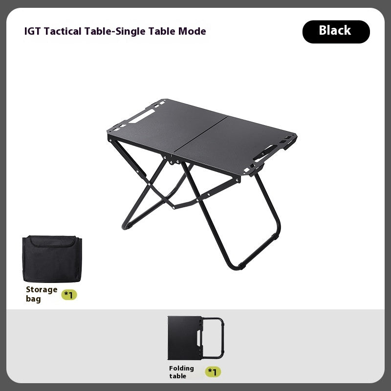Outdoor Furniture Portable Lightweight Tactical Foldable Camping Picnic Table
