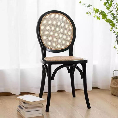 Solid Banquet Event Rattan Wood Restaurant Furniture Dining Chair
