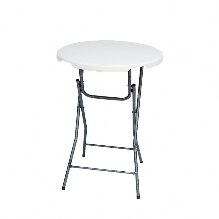 110cm Height Round Modern Foldable Bar Table Outdoor Party Bar White Folding Plastic Table