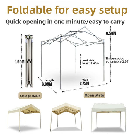 Pop up Custom Canopy Steel Frame Durable Portable Folding Trade Show Tent