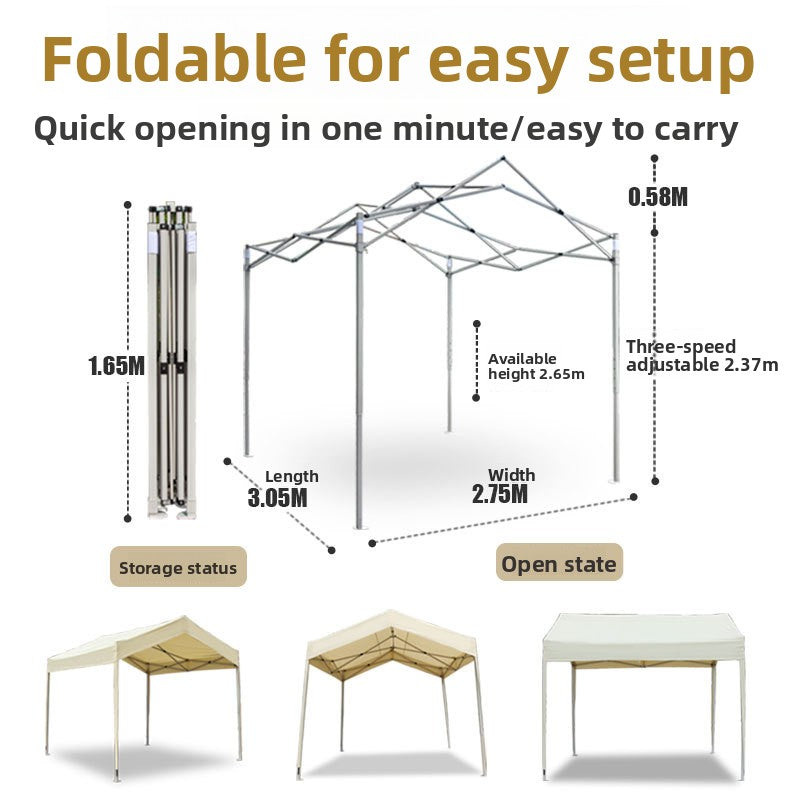 Pop up Custom Canopy Steel Frame Durable Portable Folding Trade Show Tent