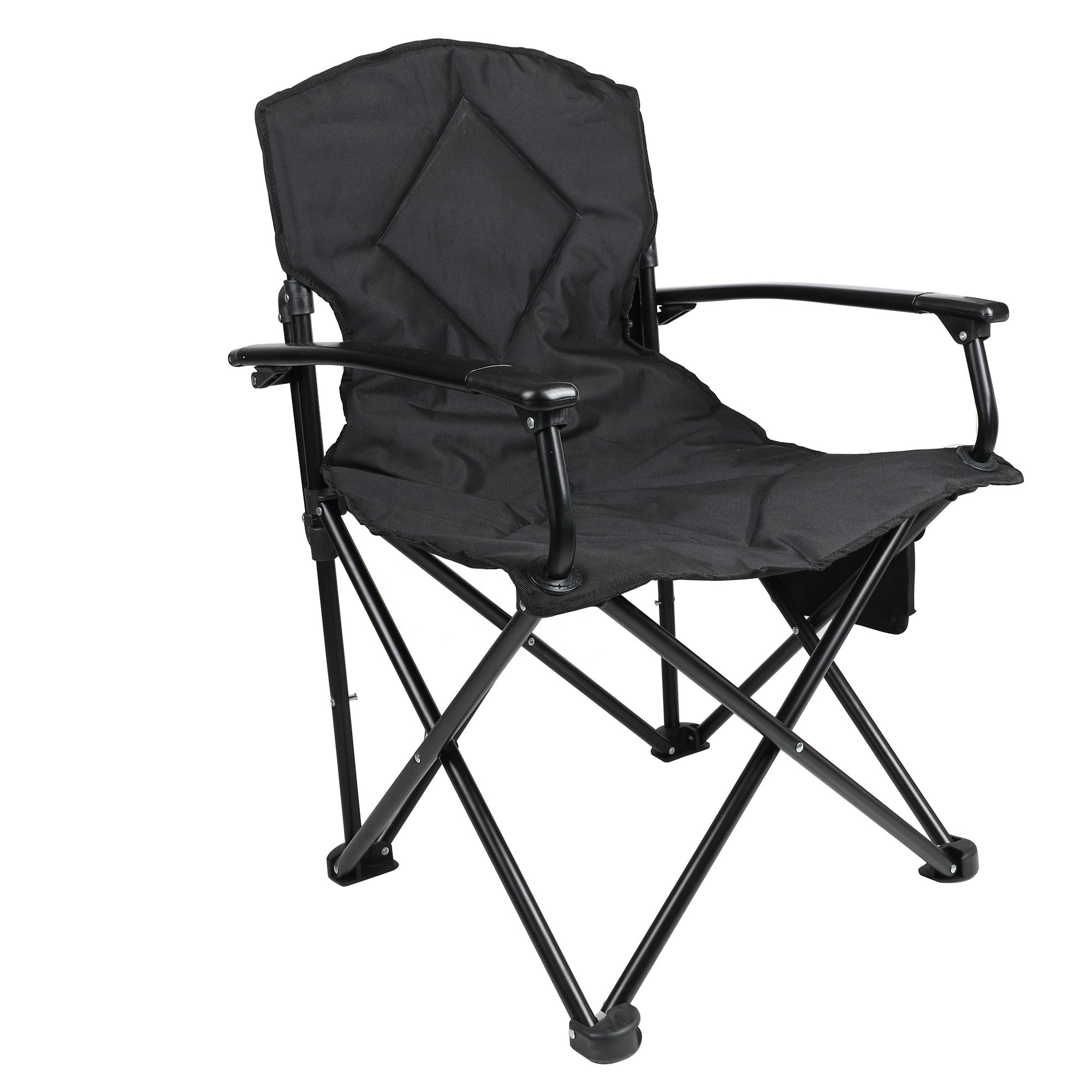 Heavy Duty Outdoor Folding Camping Chair Portable Beach Leisure With Armrest