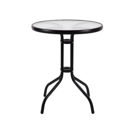 Manufactory Wholesale Custom Garden Aluminium Table Chairs Glass Top Round Dining Table