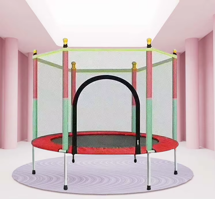 Outdoor Indoor Professional Safe Net Fitness Round Kids Jumping Trampoline