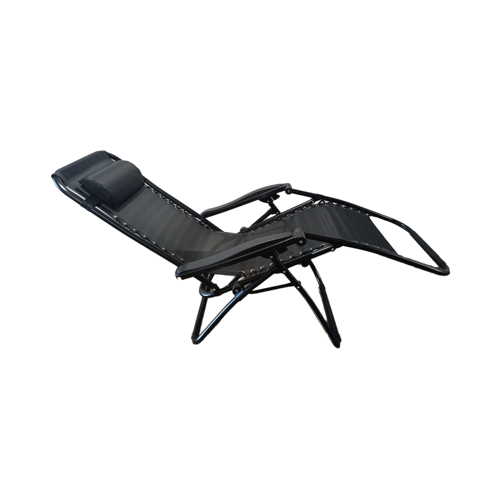 Basic Promotional Outdoor Adjustable Zero Gravity Sun Lounge Folding Garden Patio Deck Bench Chair Recliner