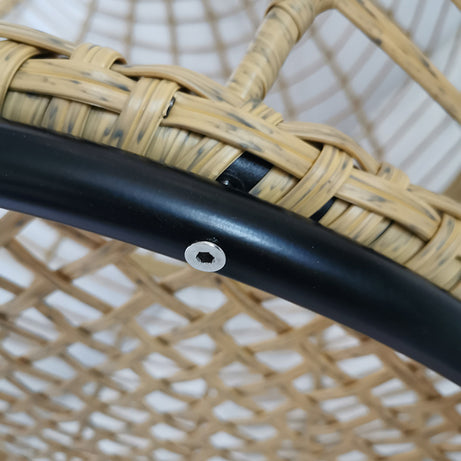 Modern Outdoor Patio Swing Chair Seat Hanging Rattan Outdoor Egg Chair With Stand