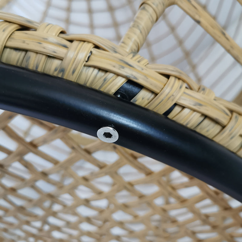 Modern Outdoor Patio Swing Chair Seat Hanging Rattan Outdoor Egg Chair With Stand