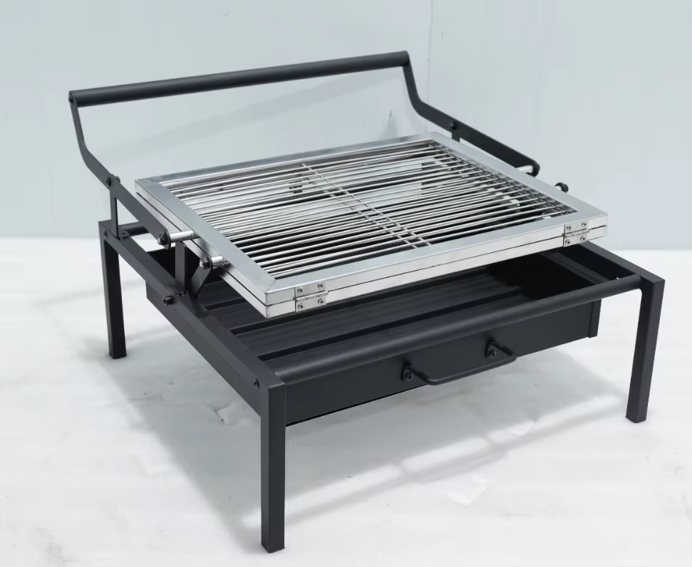 Portable Stainless Steel Flip Rotating Charcoal Bbq Grill for Outdoor Camping Picnic