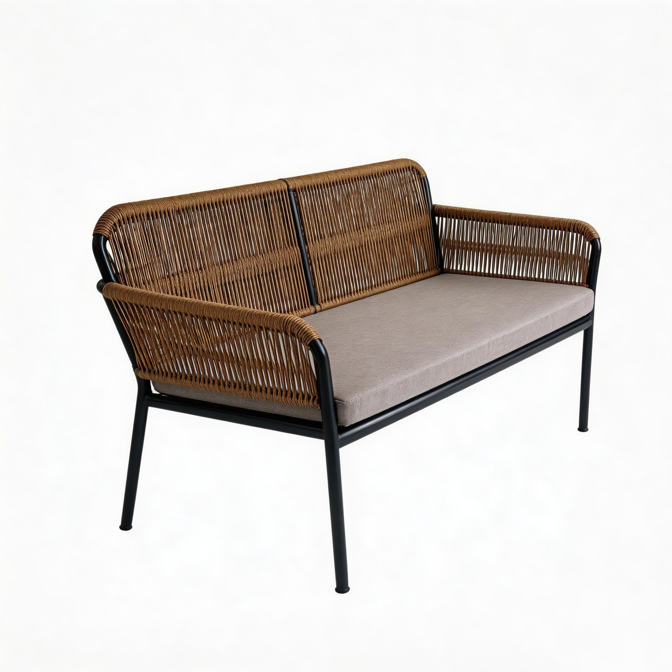 Modern Comfort Elegant 4-Piece Outdoor PE Rattan Furniture Set for Patio Garden