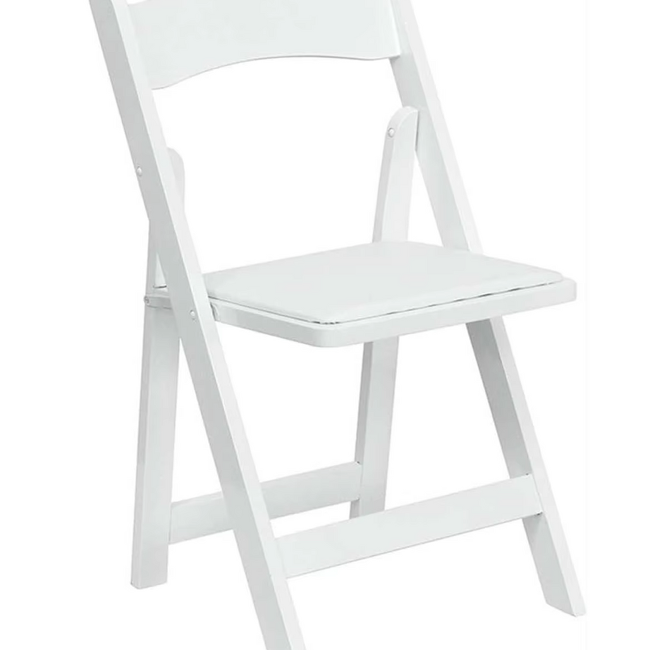 Wholesale 1 Pack Outdoor White Wimbledon Resin Folding Chair for Wedding Party Banquet