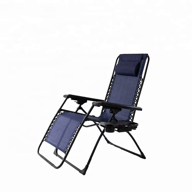 Portable Camping Zero Gravity Lounge Patio Chair with pillow