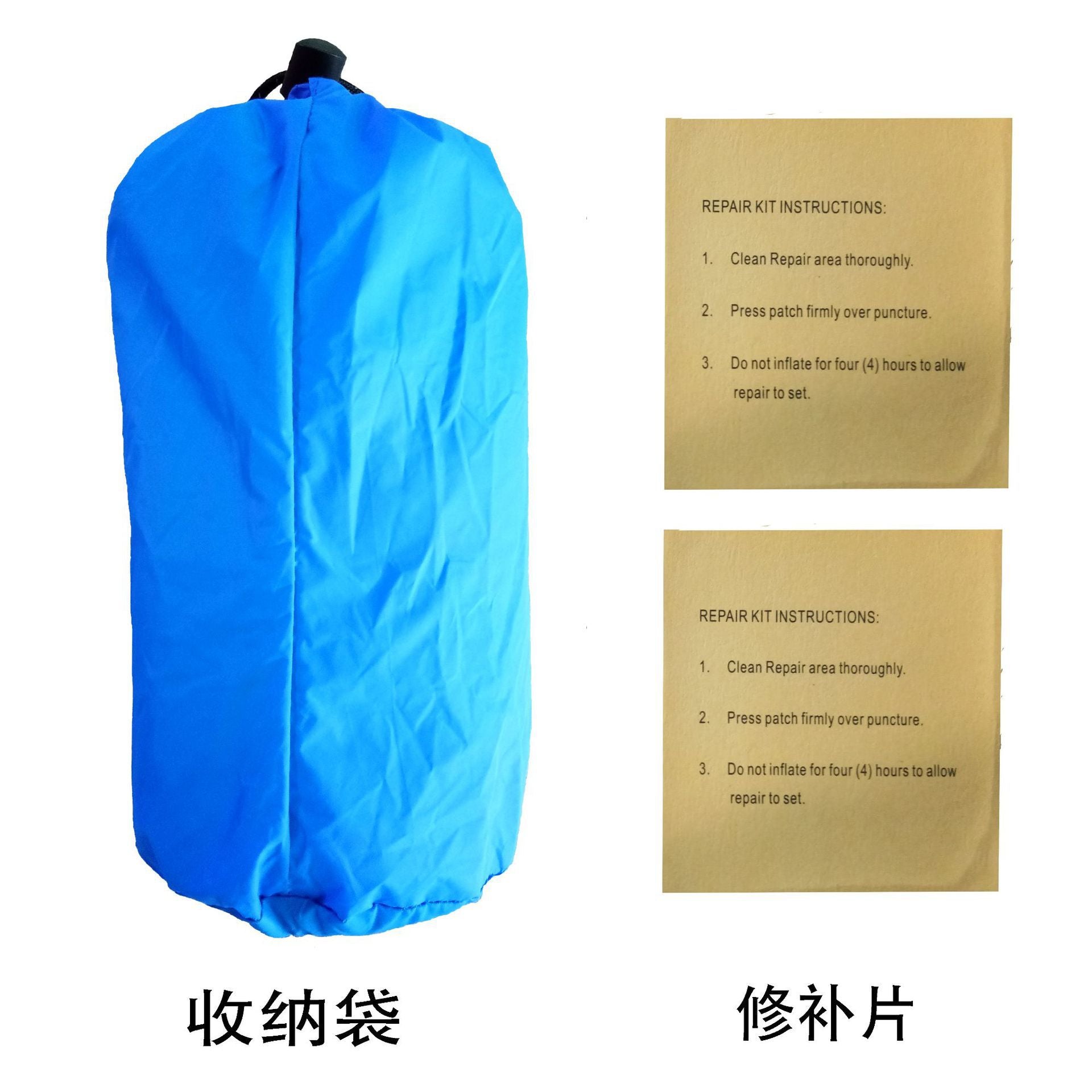 Customized Durable Nylon Extended And Thickened Inflatable Sleeping Mat For Outdoor