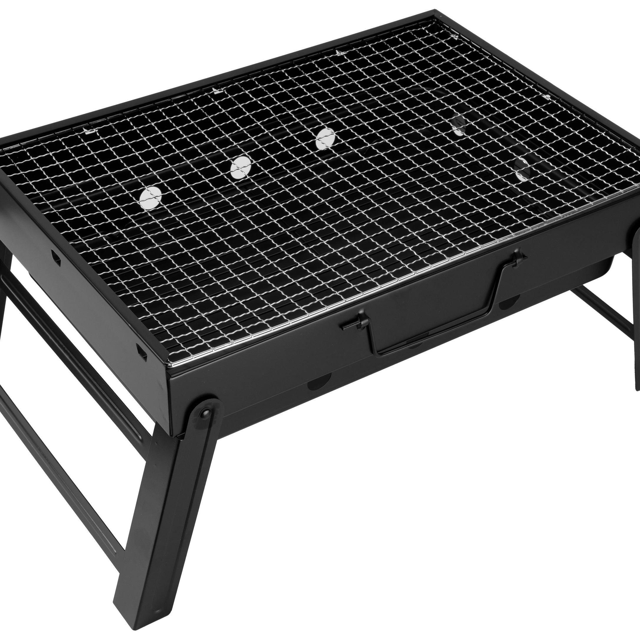 Outdoor Folding Portable Steel Barbecue Bbq Charcoal Grill For Camping Picnic