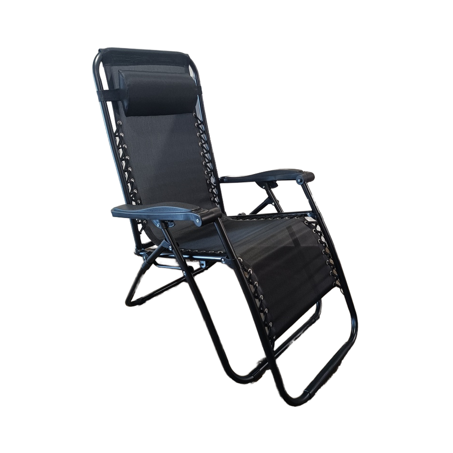 Basic Promotional Outdoor Adjustable Zero Gravity Sun Lounge Folding Garden Patio Deck Bench Chair Recliner