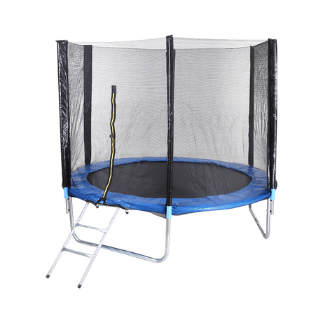 Recreational Outdoor Trampoline 14ft with Ladder Safety net and Basketball Hoop