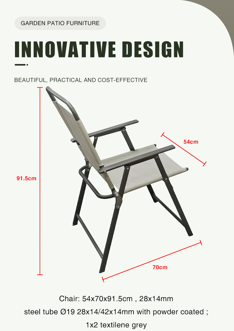 Wholesale Outdoor Metal Steel Patio Table Set Garden Furniture Set With Patio Umbrella