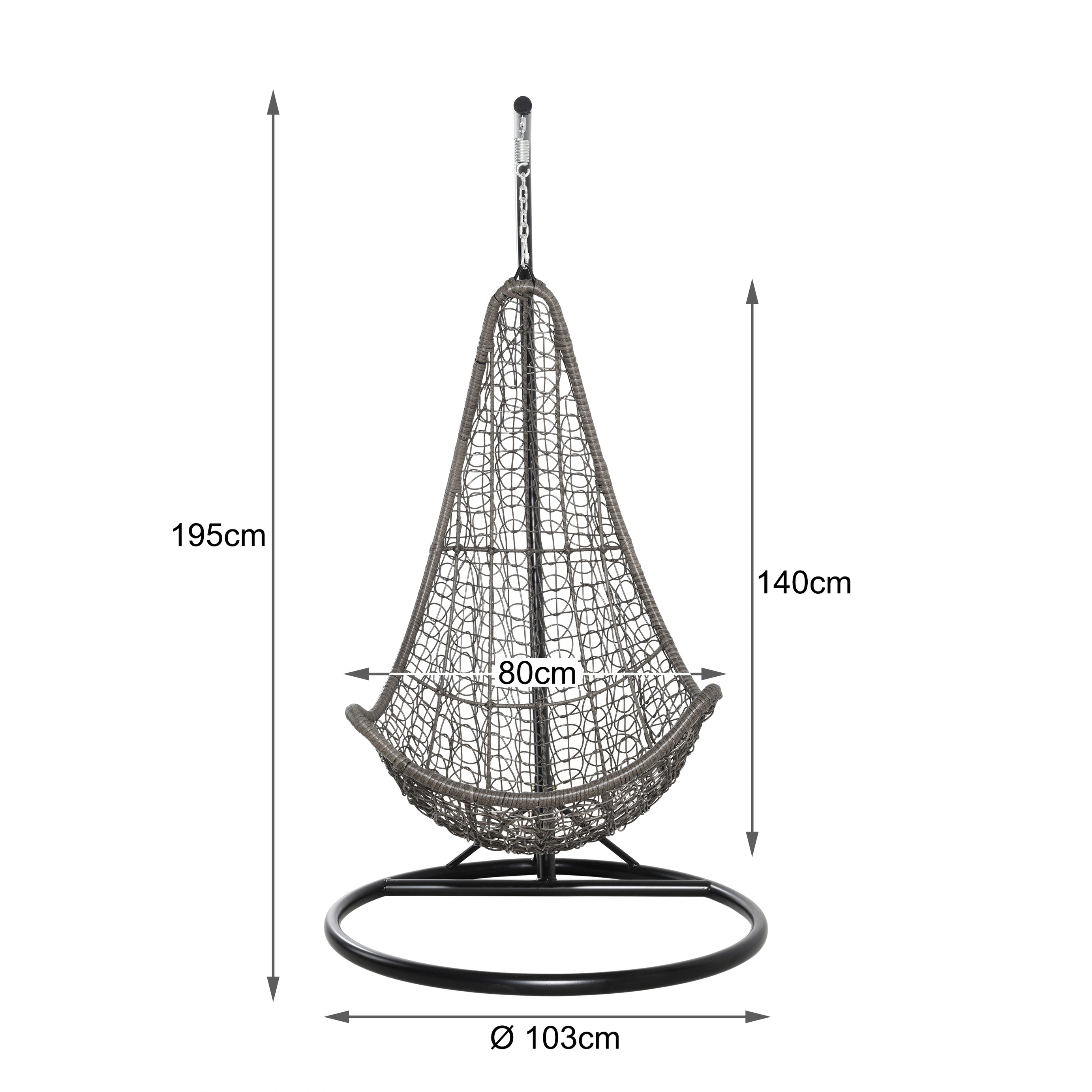 Garden Popular Outdoor Patio Hanging Egg Chair Swing For Wholesale