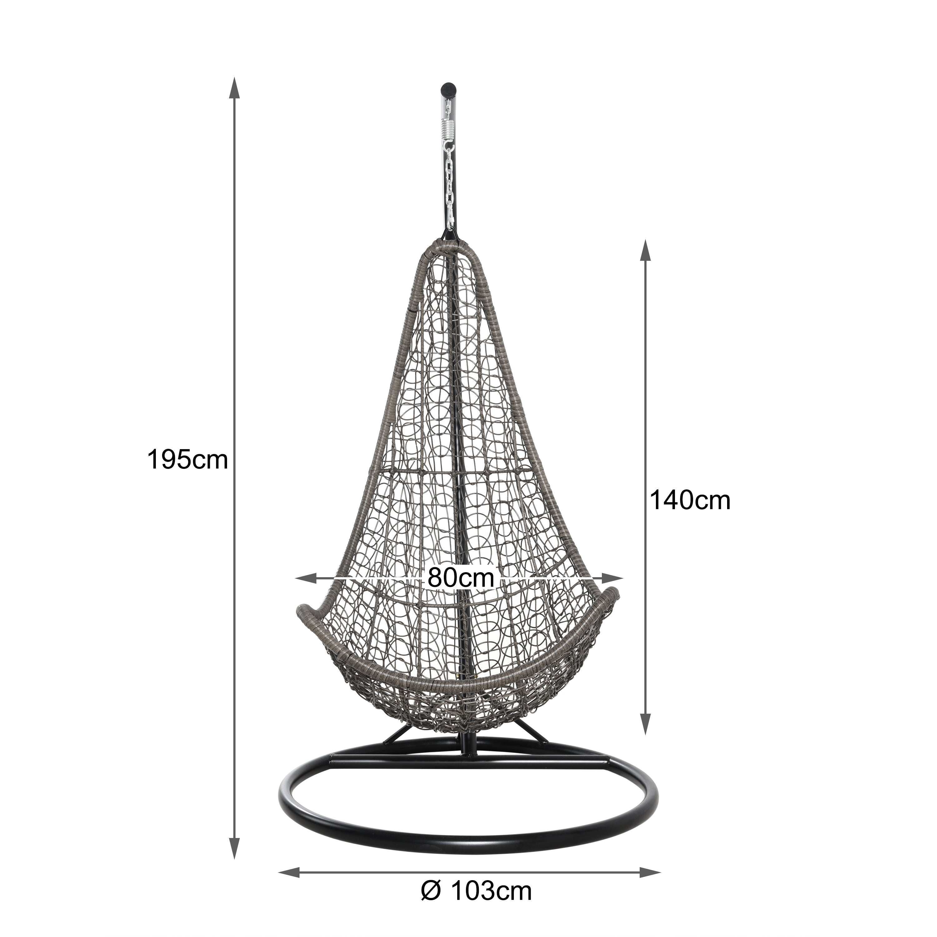 Garden Popular Outdoor Patio Hanging Egg Chair Swing For Wholesale