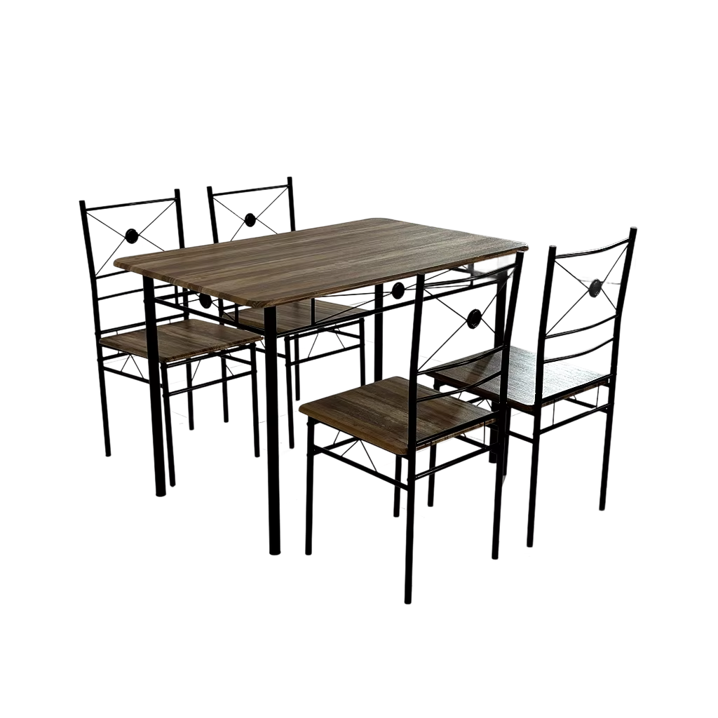 Modern Table Set Dining Room Furniture With 4 Chairs And Dinner