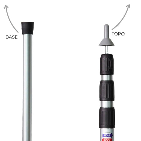 Outdoor Adjustable Lightweight Tarp Telescopic Tent Poles for Camping