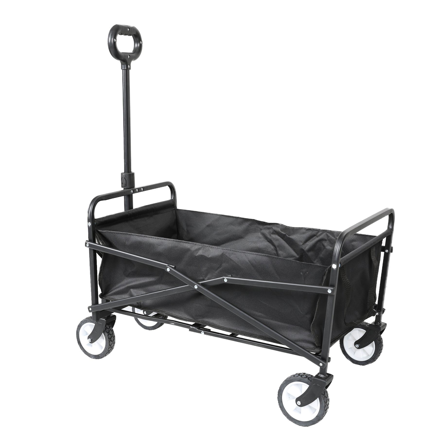 Wholesale Camping Picnic Polyester Folding Wagon With Pe Coating 80kgs Capacity