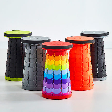 Portable Plastic Telescopic Adults Camping Fishing Garden Collapsible Waiting Foldable Retractable Stool Chair