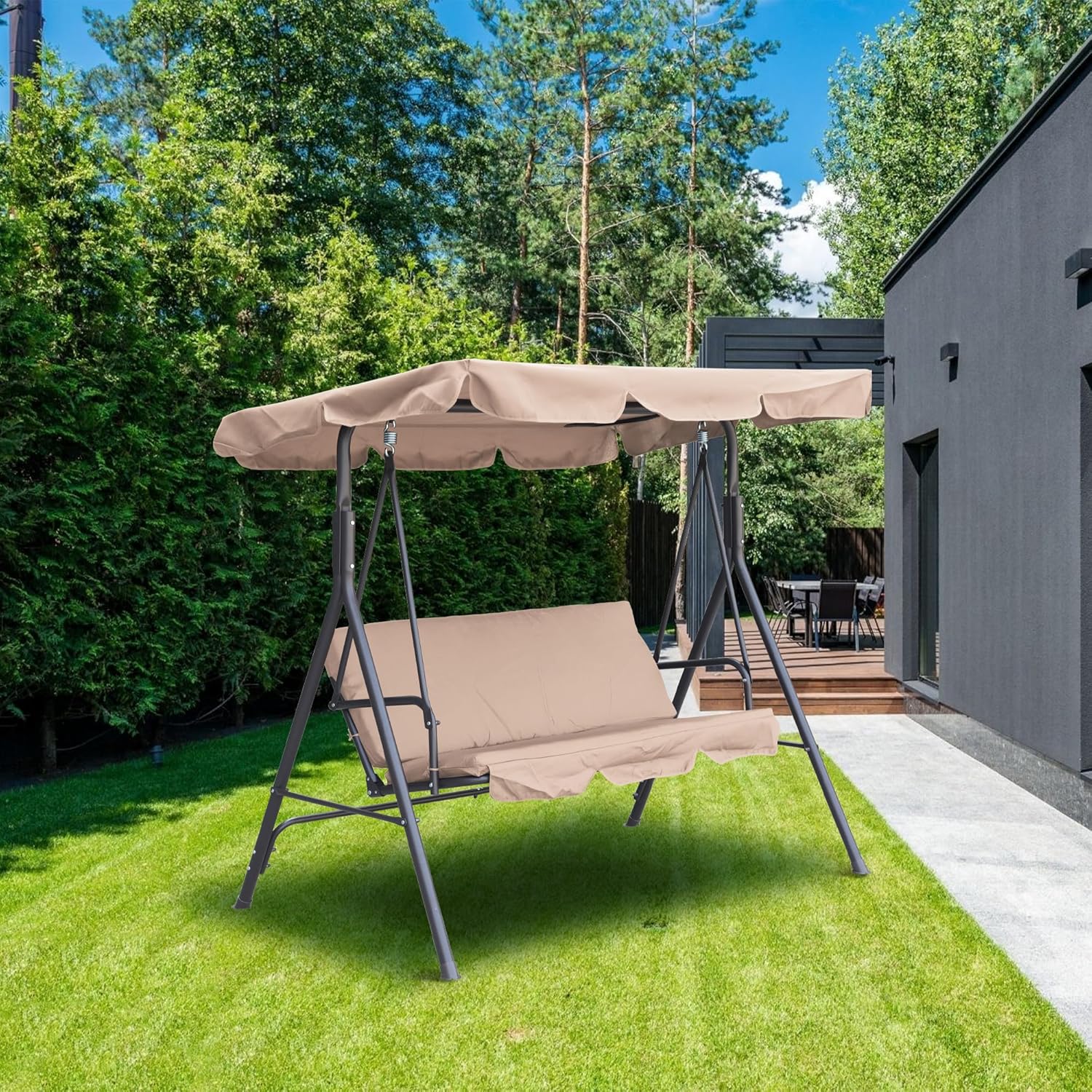 New Products Three Seats Garden Swing Chair Hanging Chair