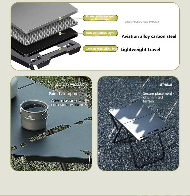 Outdoor Furniture Portable Lightweight Tactical Foldable Camping Picnic Table