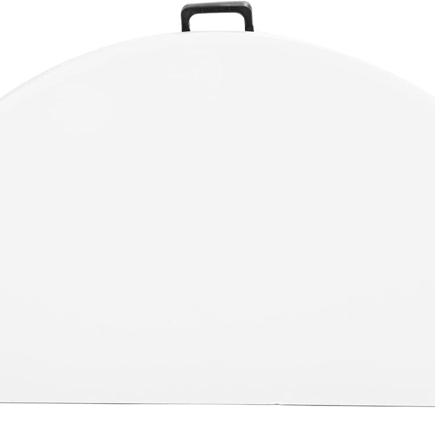 Popular Blow Molded Outdoor Hotel Restaurant Furniture Durable White Plastic Folding Round Banquet Table