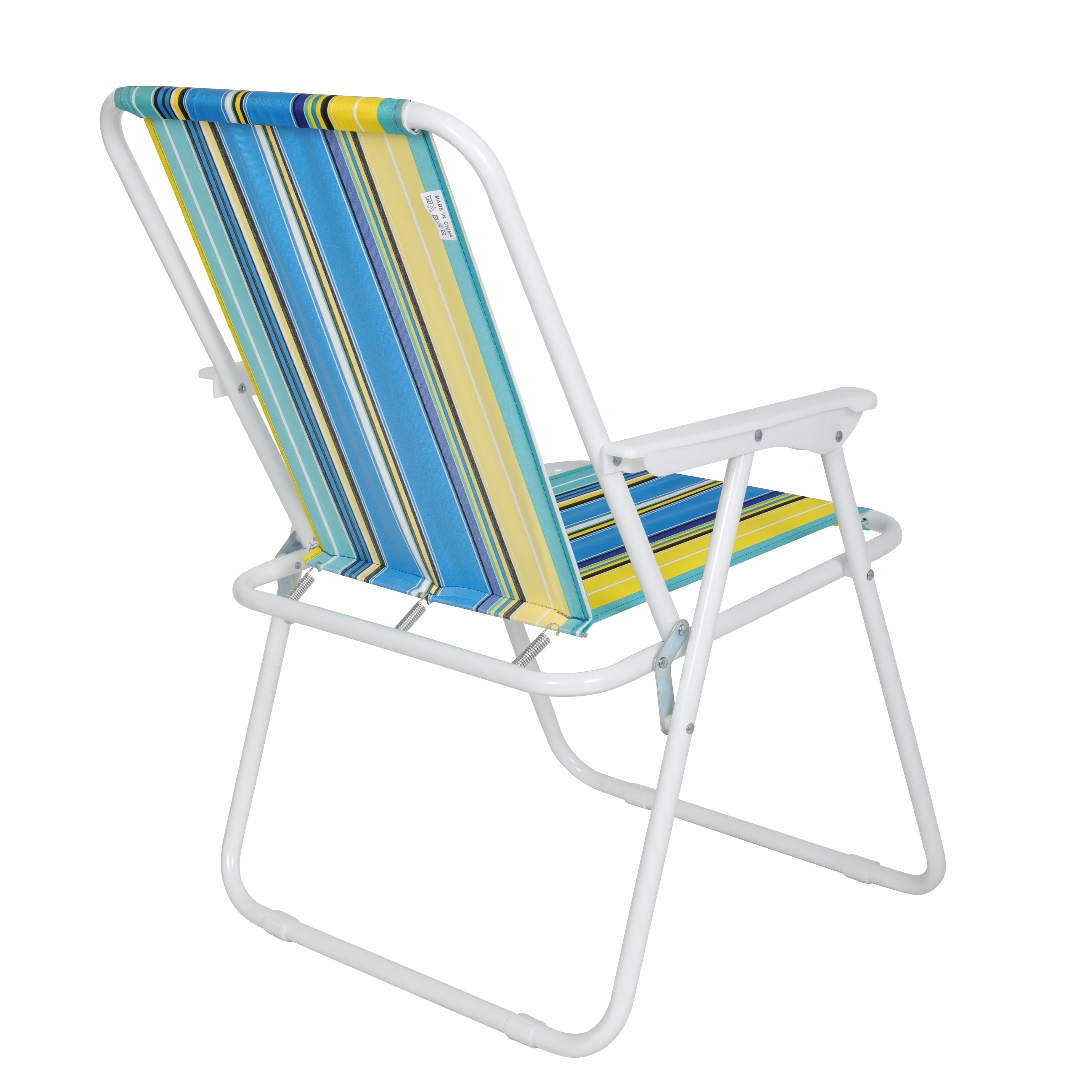 Outdoor Steel Frame Lightweight Foldable Beach Chair Camping Metal Folding Beach Chair