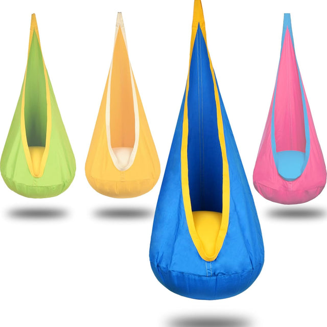 Portable Hanging Canvas Hammock Pod Kids Swing Chair