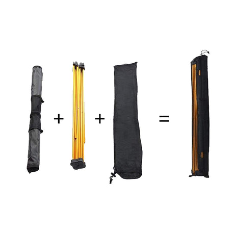 Aluminium Picnic Table Roll Up Folding Portable Camping Table