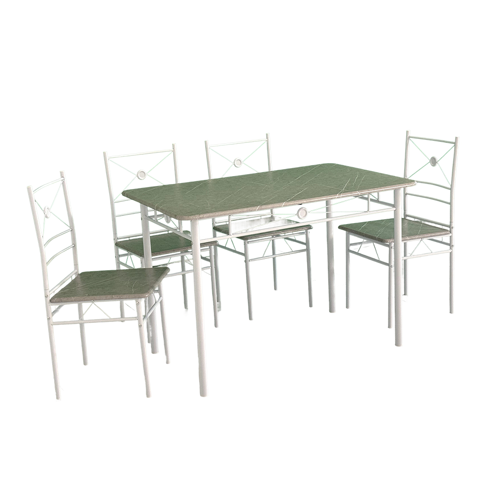 Modern Table Set Dining Room Furniture With 4 Chairs And Dinner