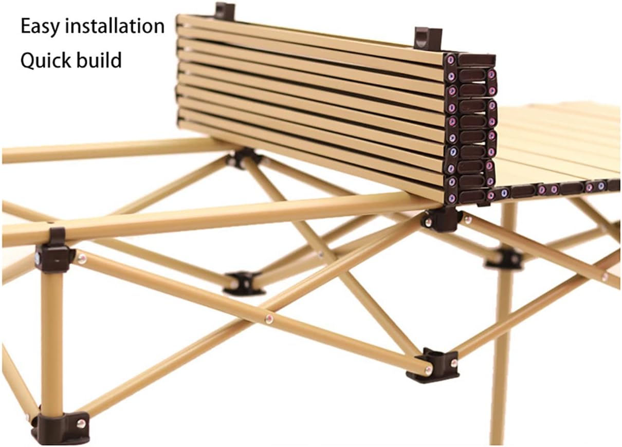 Wholesale Modern Small Carbon Steel Folding Table Outdoor Portable Camping Rolling Table for Picnic