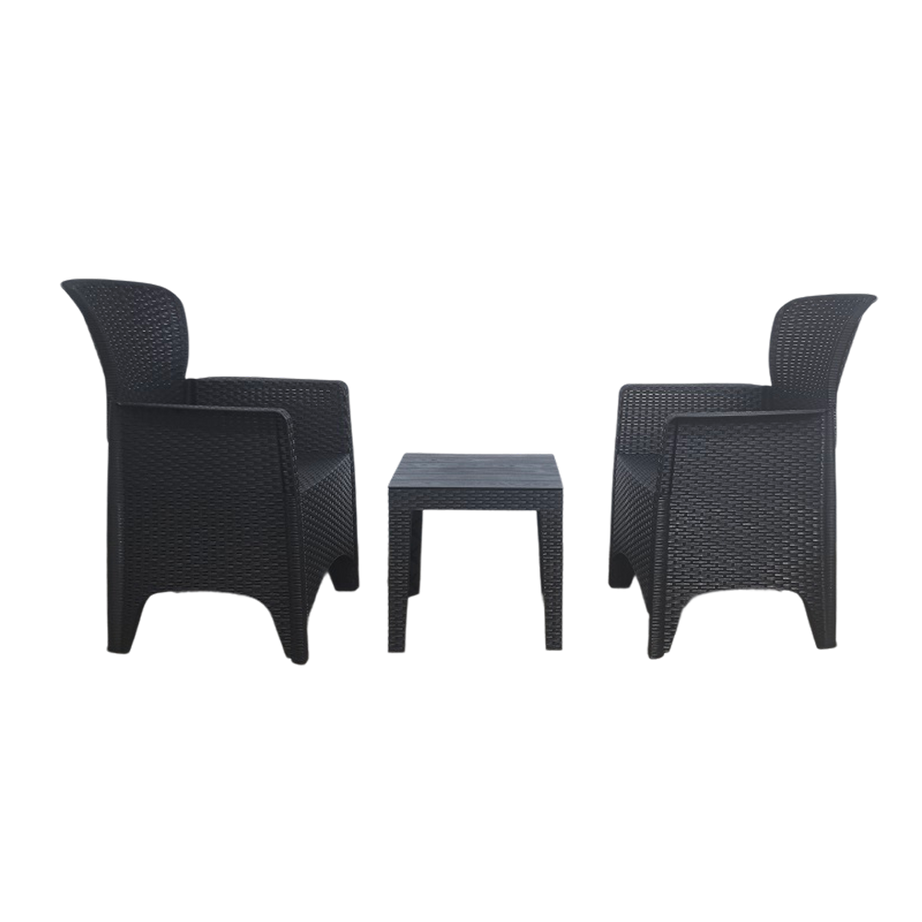 Modern Design 3-Piece Patio Set Outdoor PE Rattan Garden Sofa Set