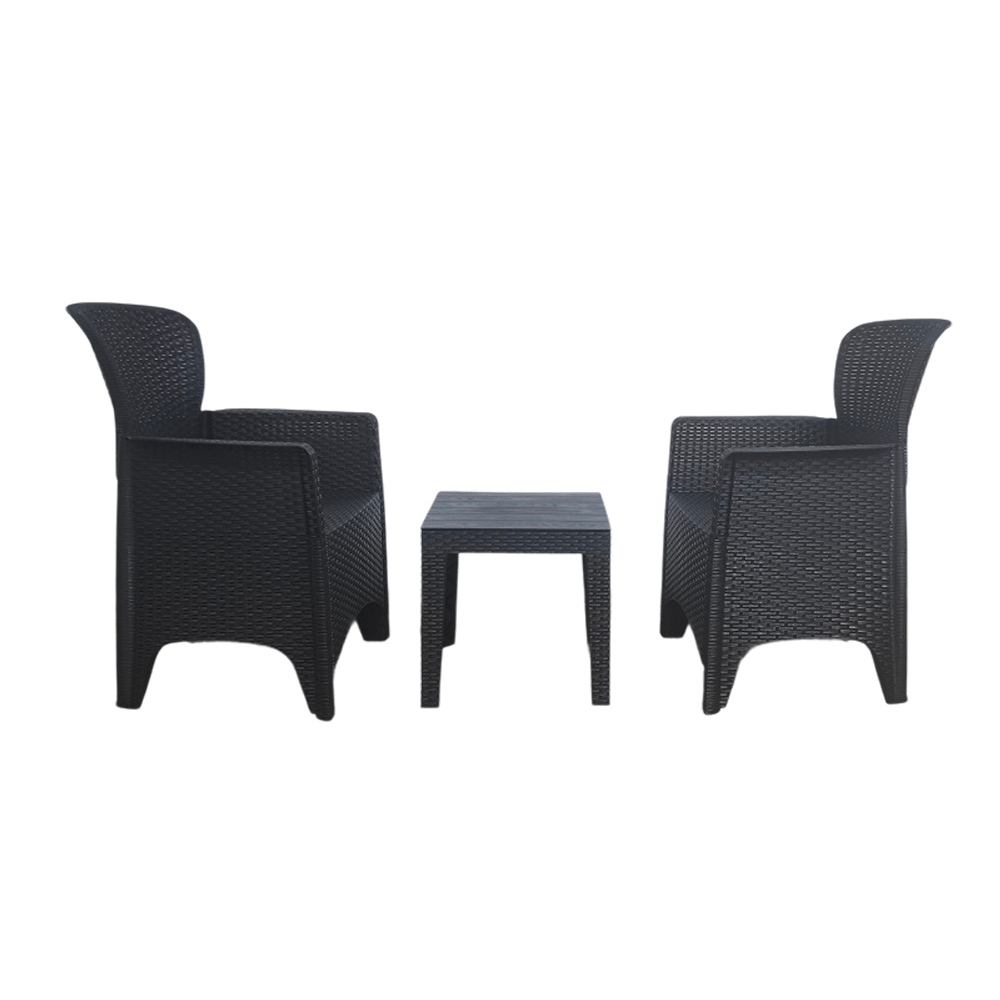 Modern Design 3-Piece Patio Set Outdoor PE Rattan Garden Sofa Set