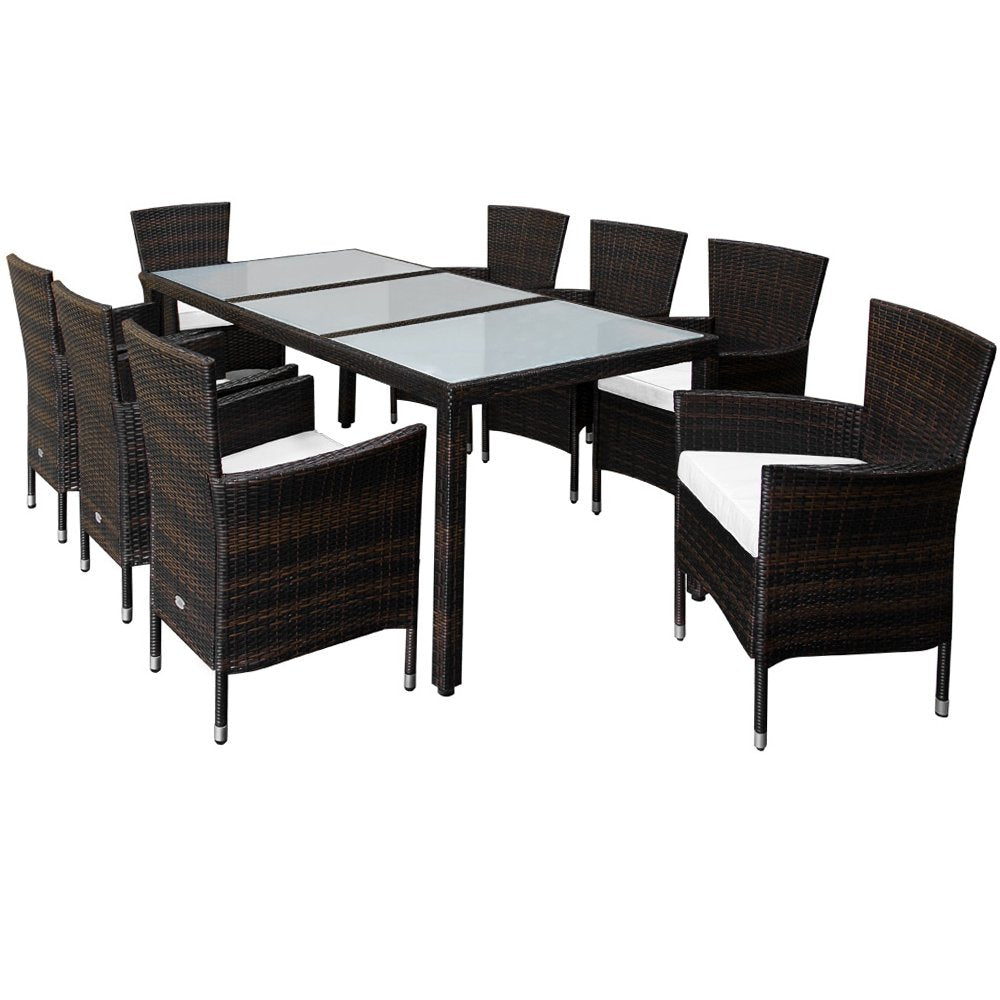 PE Rattan Dining Table Factory Wholesale Outdoor Furniture Garden Chair Patio Set