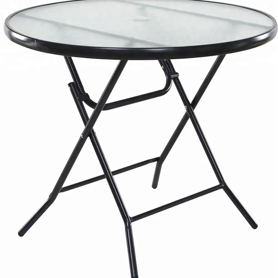 15.7" Small Round Folding Patio Table Bistro Table